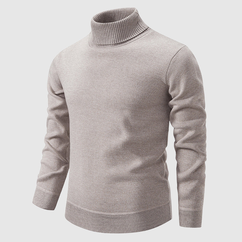 Walker - Men's Turtleneck Sweater with Ribbed Knit