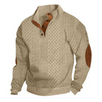 Warren - Men's Cable-Knit Quarter-Button Fall Sweater 2