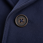 William - Men's Double-Breasted Wool Coat with Notch Lapels and Cuff Tabs