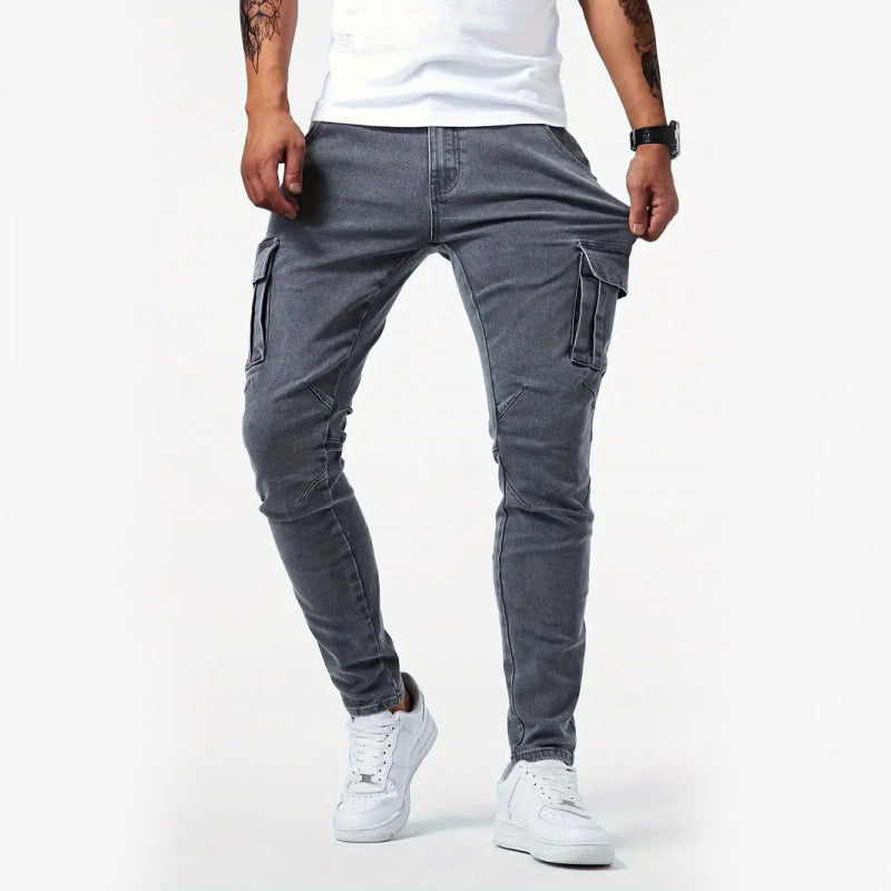 Wyatt - Men's Tapered Cargo Pants with Side Pockets