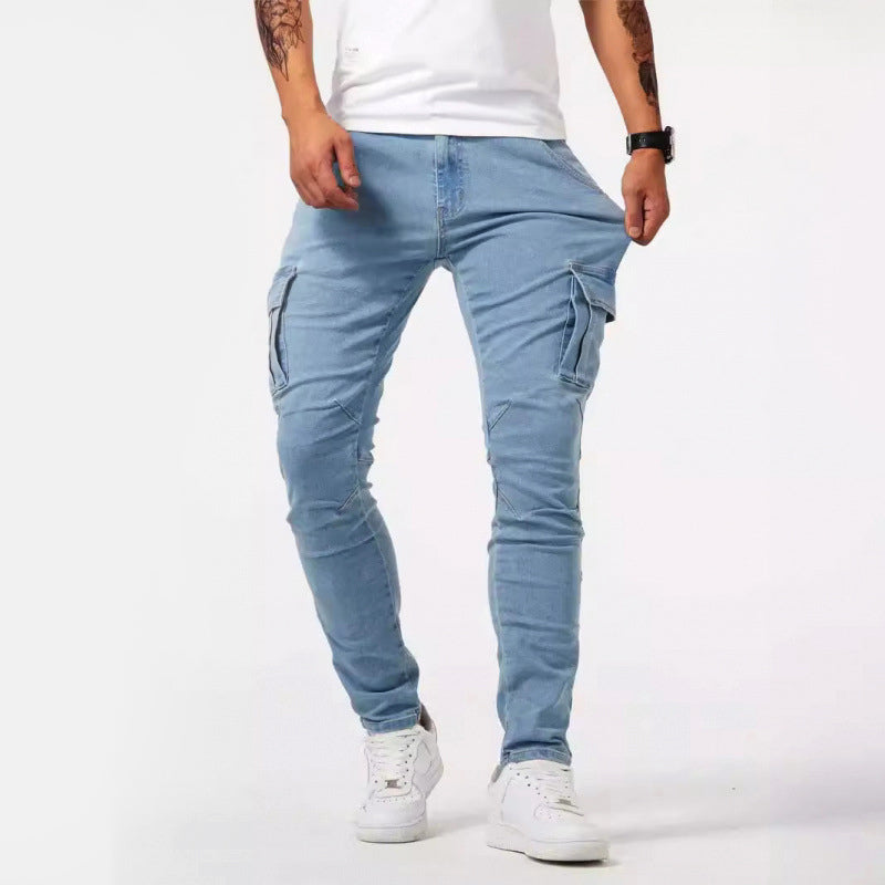 Wyatt - Men's Tapered Cargo Pants with Side Pockets