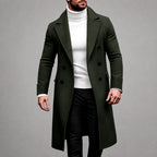Zachary - Men's Tailored Double-Breasted Overcoat 4