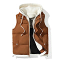 Zaldy - Men's Quilted Puffer Vest with Drawstring Hood